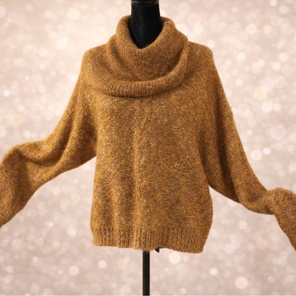 Evan Picone Sweaters - Evan Picone Brown Cowl Neck Sweater